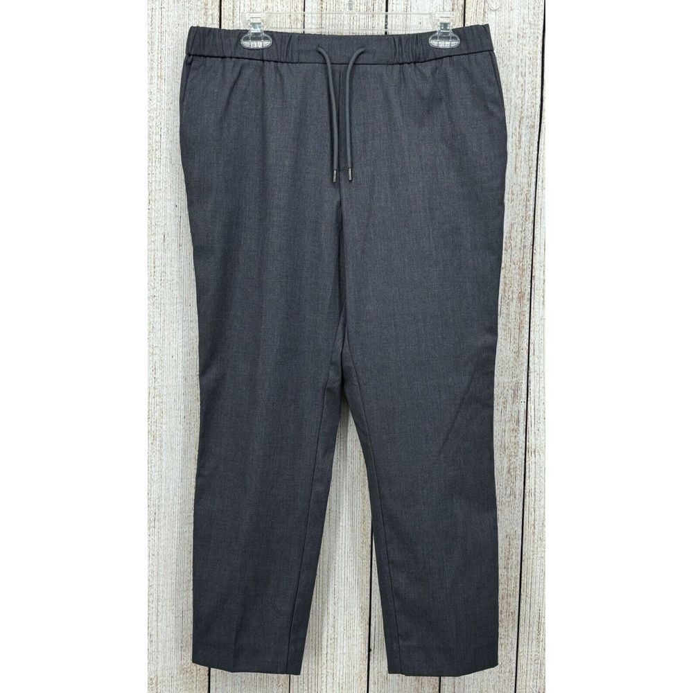 TOPMAN Mens Gray Grant Jogger Pants Size 34S Side Stripe Drawstring Waist